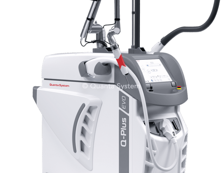Sơ đồ các cấu hình dòng máy Q-Plus EVO bao gồm Star 1 của Quanta System